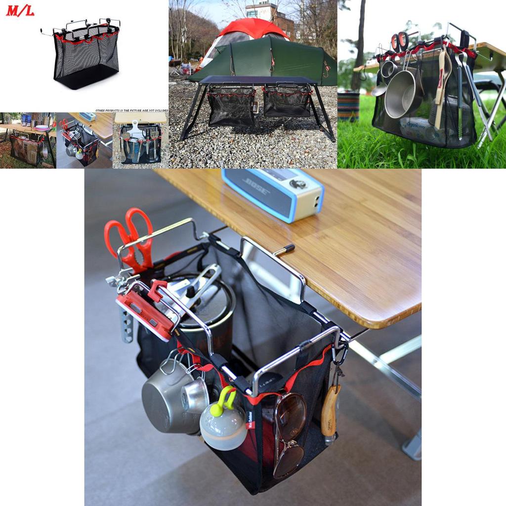 Vielseitiges BBQ-Drahtgitter-Aufbewahrungsgestell mit praktischer Tragetasche zur einfachen Organisation