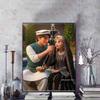 Disney Diamond Painting Rapunzel and Flynn Illustration From Tangled, 5D DIY Full Round Diamond Mosaic Cartoon Embroidery Artwork for Home Decor