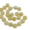 Natural Beige Jade Round Beads for DIY Bracelets, Necklaces & Jewelry Accessories - Amber Jade Loose, Semi-Finished Beaded Strand.