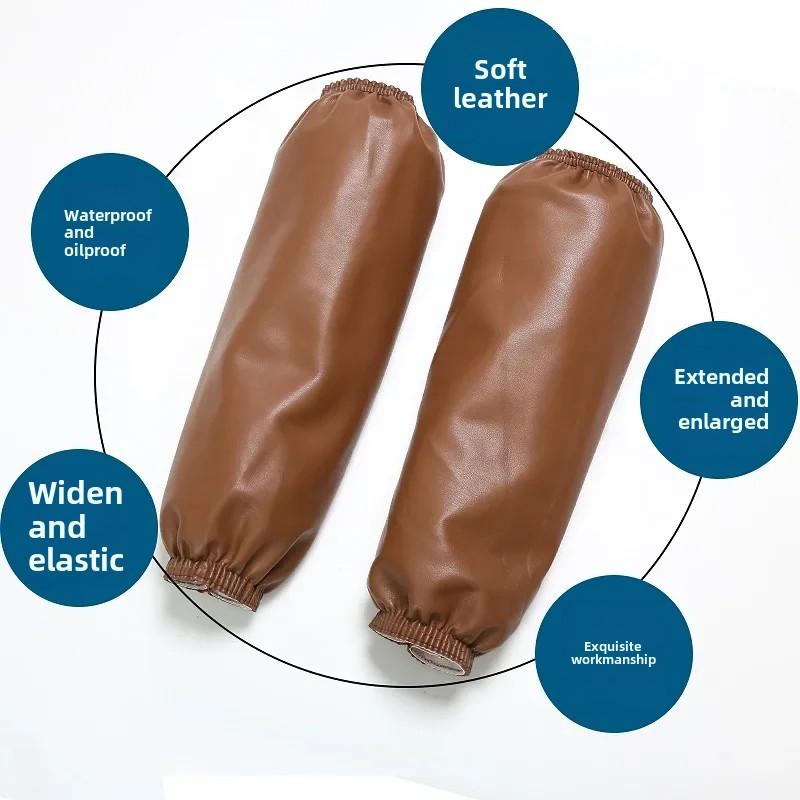 1Pair Thick Black Oversleeve Waterproof Oilproof Home Kitchen Cleaning Accessories Waterproof Sleeves Adult Arm Sleeves