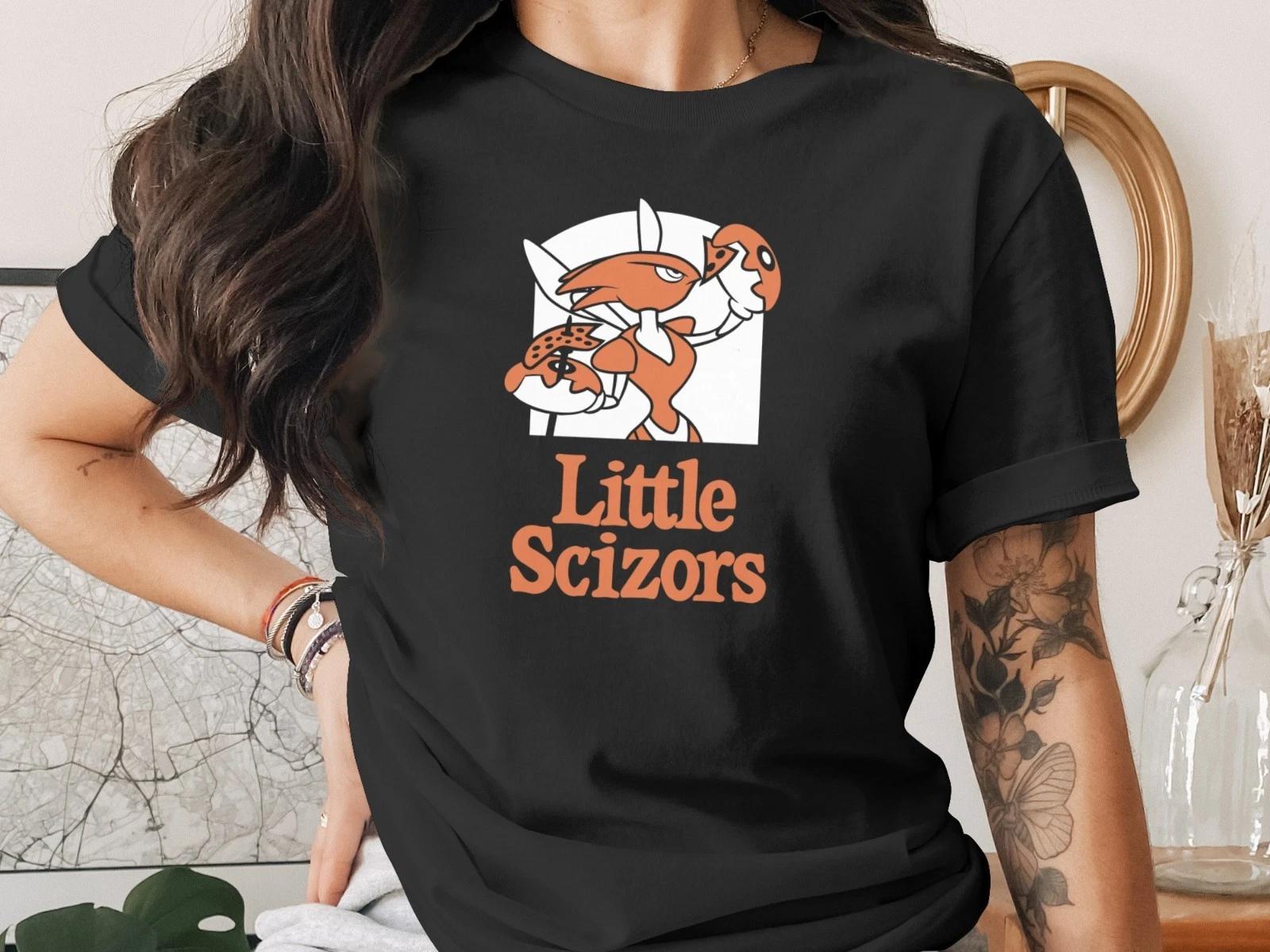 Little Scizors Funny Pizza Parody T-Shirt Anime Inspired Gamer Tee Unisex Gift S
