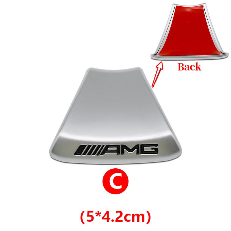 3D ABS Car Steering Wheel Emblem Sticker Interior Badge Accessorie For Mercedes Benz AMG W205 W168 W108 AMG W176 W204 W212 GLC