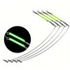 10Pcs Luminous Fishing Balance Connector Feeder Anti Tangle Boom Sleeves Tube with Swivel Bead Line Luminous Tube Fishing Tackle