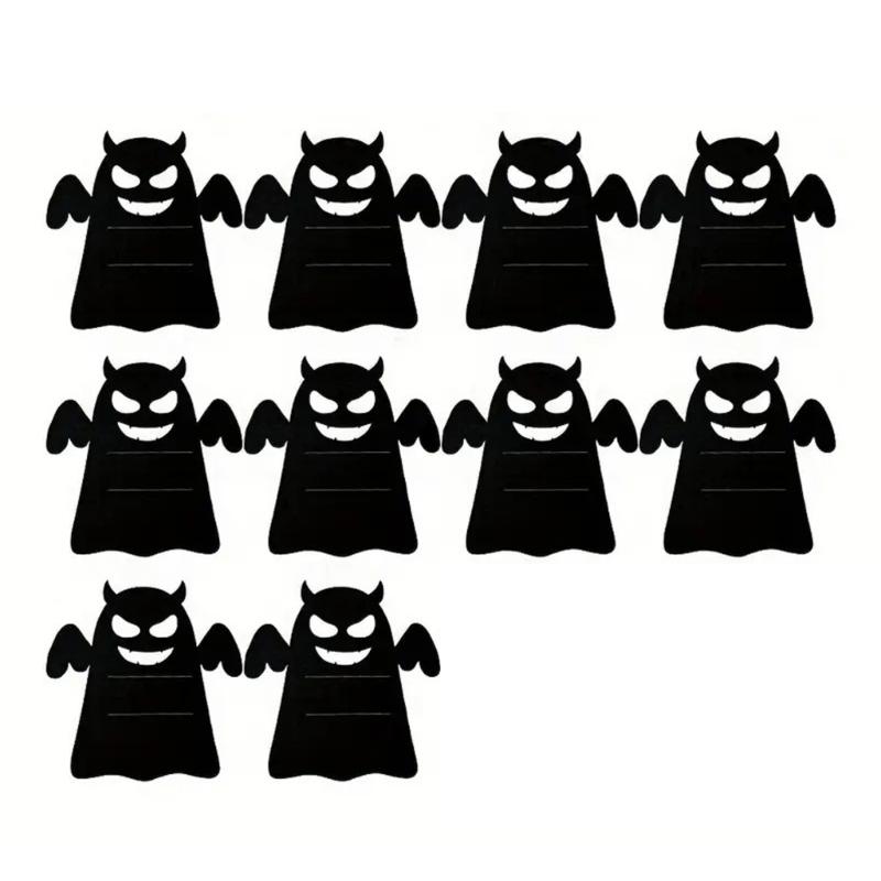 Wiederverwendbare Filz-Bestecktaschen Halloween-Themen-Besteckabdeckungen Süßigkeitentaschen Küchenutensilien-Set