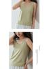 2026 New Arrival Women's Seamless U-Neck Ice Silk Camisole - One Size, Solid Color Sleeveless Top