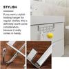 Bathroom Garage Door Hooks Clothes Hanger Over Door Silver