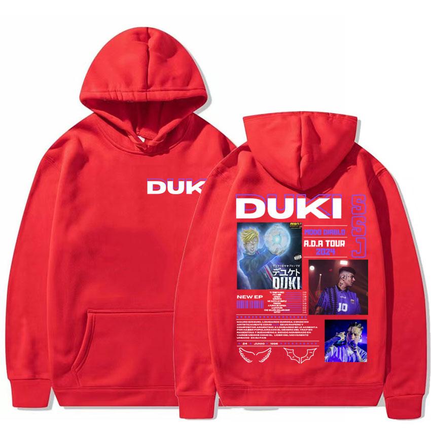 Rapper Duki ADA Album Tour 2024 Merch Hoodies Men Women Casual Oversized Hoodie Vintage Harajuku Streetwear Aesthetic Sweatshirt
