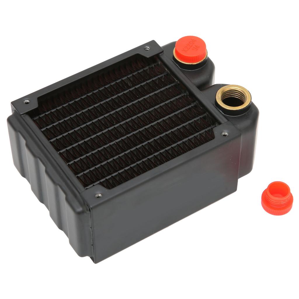 Water Cooling Radiator Double Layers 8 Pipes G14 Thread Brass Water Cooler with Screws for