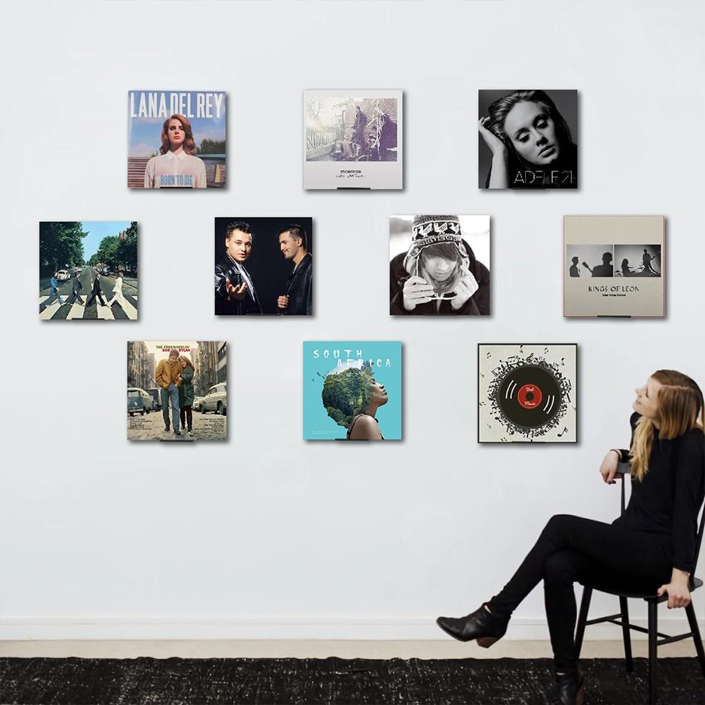 6piece Vinyl Record Display Shelf Acrylic Shelves For Home Office Organization Picture Shelf Ledge