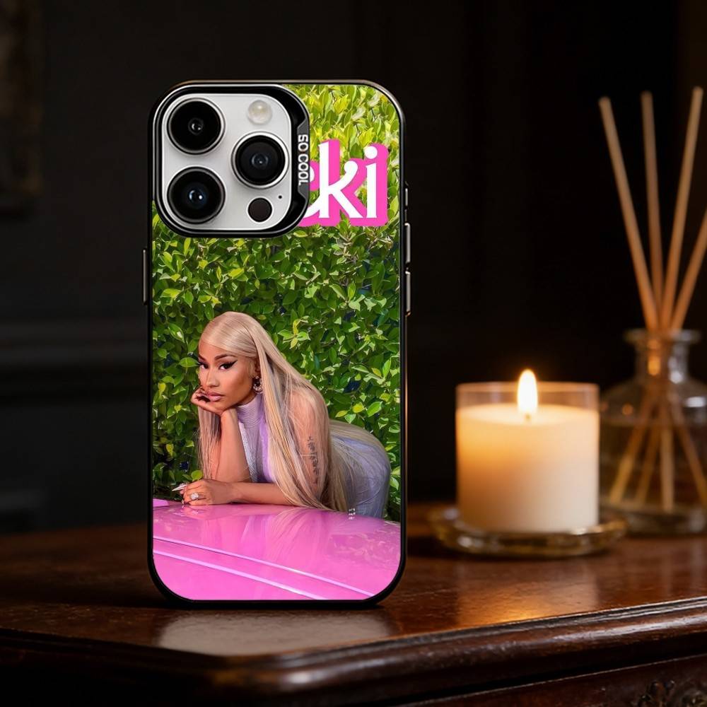 Rapper SINGER N-Nicki Minaj Phone Case Color Silver Shell For IPhone 17 16 15 14 13 12 11 Pro Max Plus