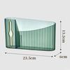 Trash Bag Dispenser Clear Punch   Wall Mount Garbage Bag Roll Holder Storage   Space Saving for Kitchen Bathroom