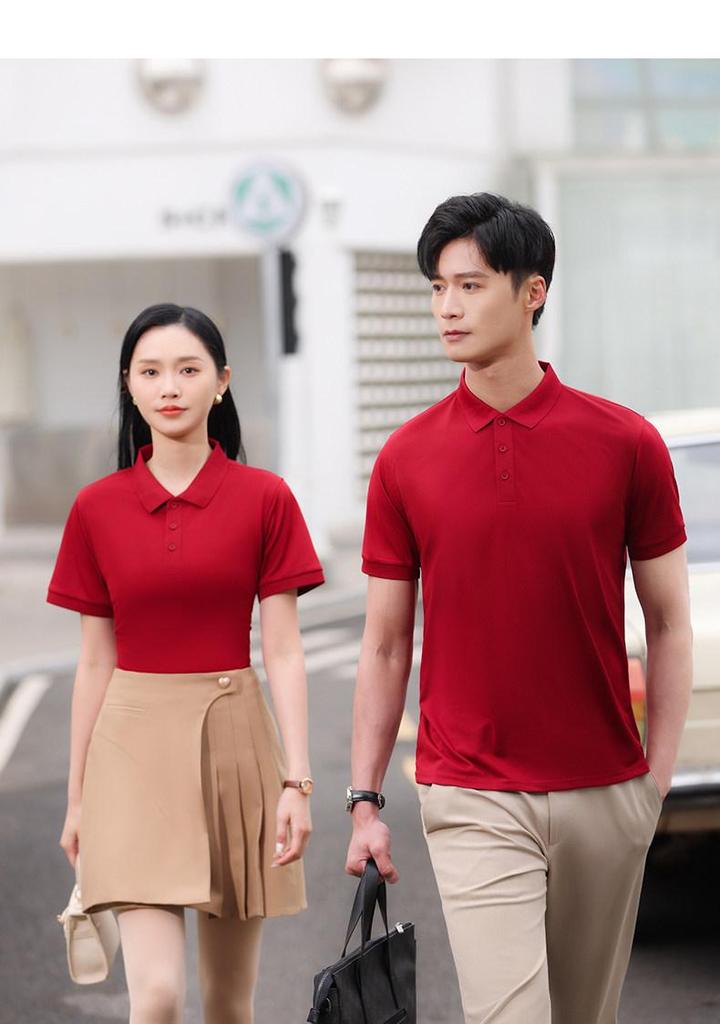 Ice Silk Cooling Polo Shirt - Short Sleeve Workwear with Custom Logo
