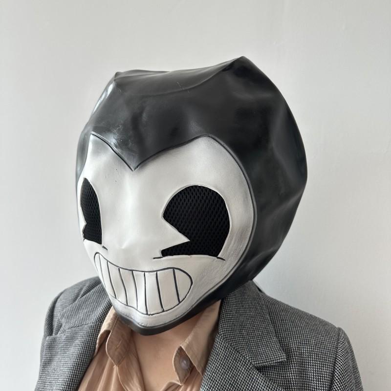 Bendy Ink Machine Funny Mask Latex Full Head Halloween Cosplay Costume Party Props
