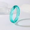 4Pcs/Set Multicolor Resin Bracelet Semi Transparent Punk Bracelet Set Acrylic Cuff  for Teenagers