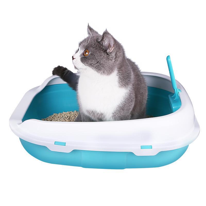 Large Semi-Enclosed Detachable Cat Litter Box