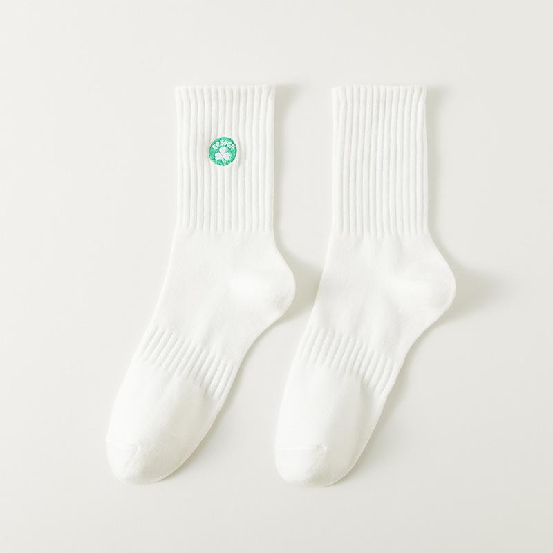 New Athletic Embroidered Socks for Men Basketball Cotton Crew Socks Fashion Women Men Sports Running Socks High Quality
