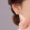 Banyan Tree S925 Silver Pearl Love Earrings - Simple Japanese & Korean Style for Women