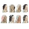 Elegant Crystal Bows Bunnies Ears Lace Headbands Adjustable Breathable Hair Accessory For Women Weddings Parties