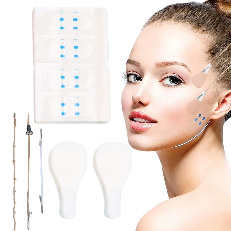 160Pcs/set Invisible Neck Lift Tape – V-Shaped Facial Lifting Tape for Instant Face and Neck Contouring