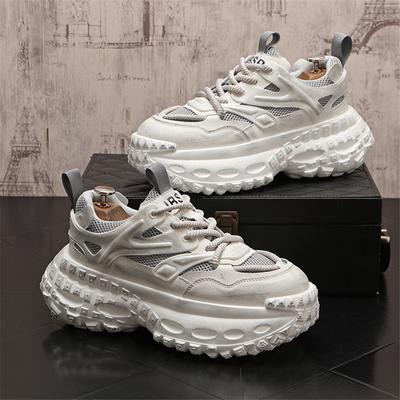 Fashion Designer Breathable Men Shoes Thick Shoes Casual Sneakers Men Platform Trend Chunky Sneakers Walking Shoes