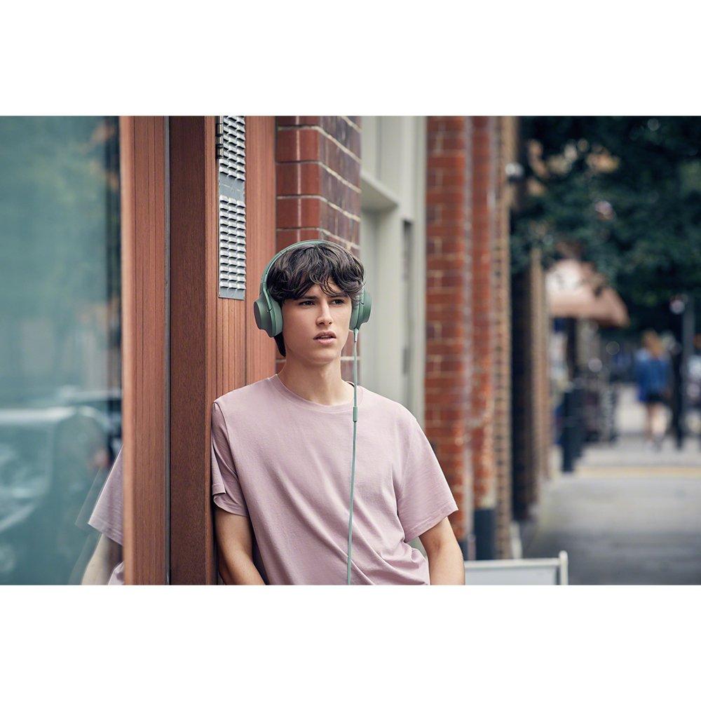 Sony on 2 Headphones Audio with Remote and 2017 360 Reality Audio Horizon Green h.ear MDR-H600A Hi-Res Compatible, Closed-Back, Microphone, Model,