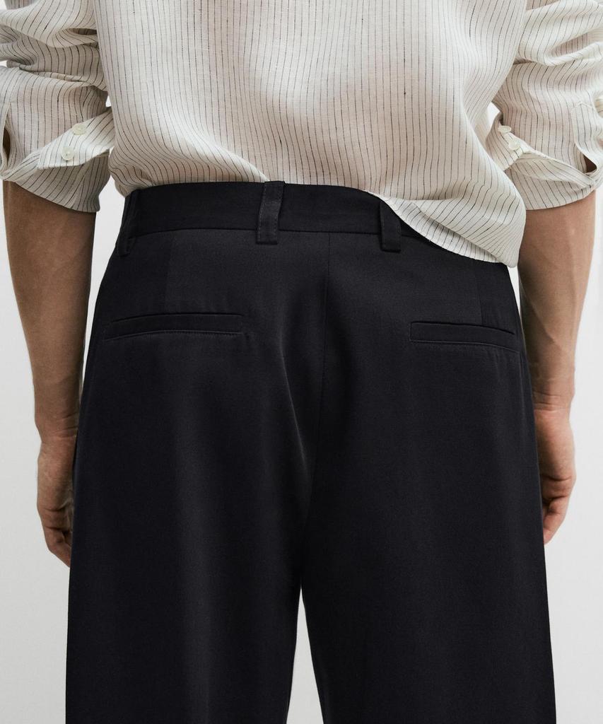Masimodutti Cotton Pintuck Pants