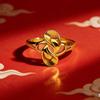 Vietnamese Sand Gold Fire-Baked One-Color Wedding Ring - Classic, Versatile, and Non-Tarnishing Fashionable Jewelry