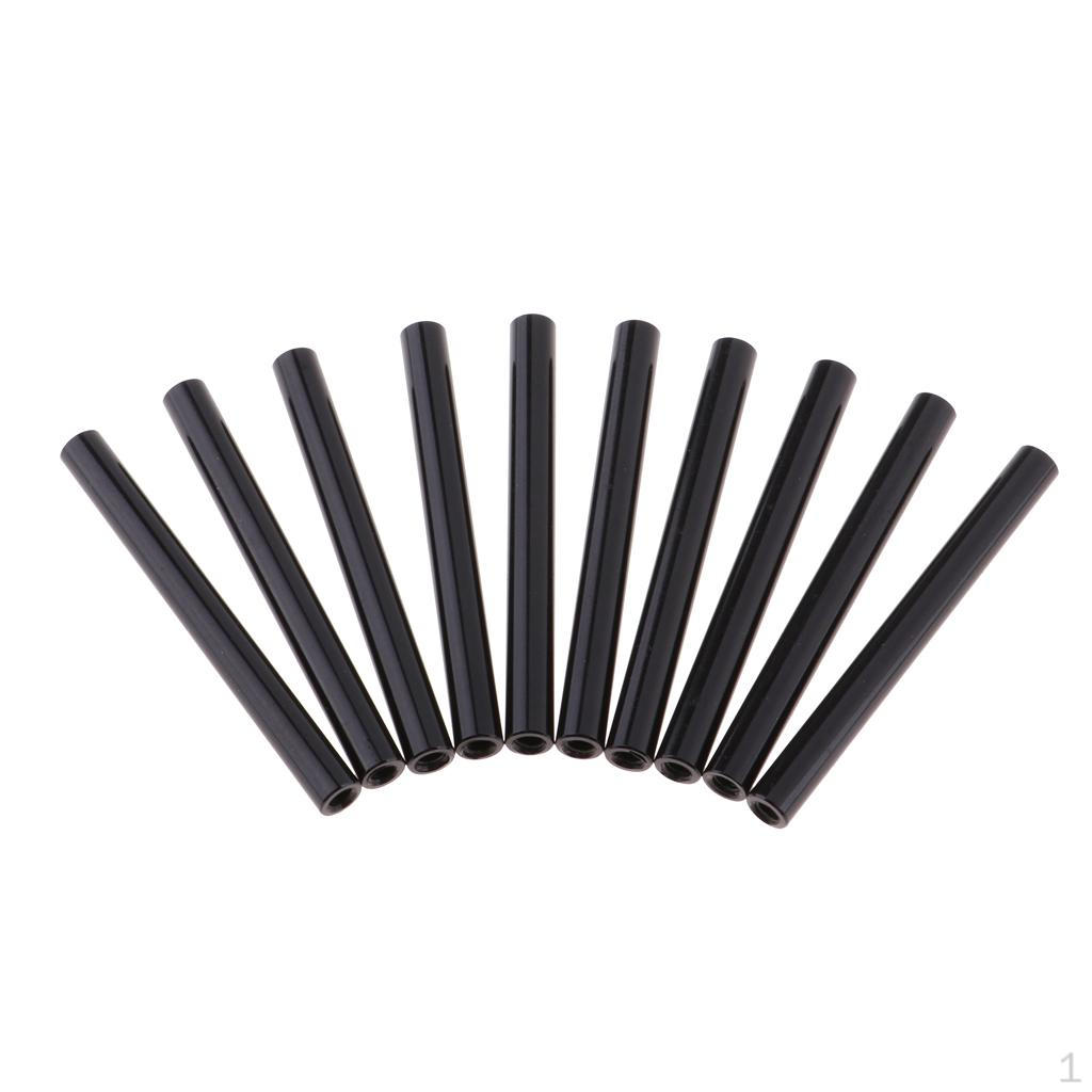 

10 Pieces 5MM / 12MM Black Sleeve Screws Aluminum Alloy Tube Spacer 35mm