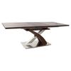 Dining Table - Steel - MDF - 160x90 Cm - 6 Seats - White Color