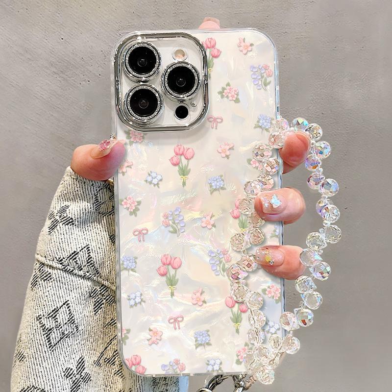 Tulip for Apple 16promax Personality 15 New 14 Phone Case for IPhone 13 Electroplating 11 Creative For  Apple 16PROMAX