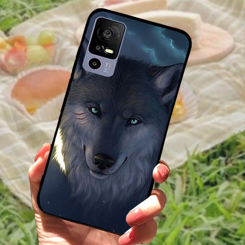 Weiche TPU-Handyhülle für TCL 40R 5G Stoßfeste Schwarze Schutzhülle Bumper für TCL 40 R 5G Schöne Modische Handy-Rückseite Fundas Coques