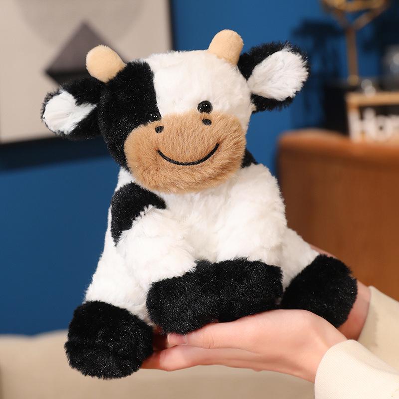 Black & White Cow Bean Plush Toy Doll – Children's Activity Gift