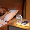 rs CE Fcc Wireless Charger 3 in 1 Clock Alarm Clock Wireless Charger LED Light Smart Phone Charger Table Desk Lamp