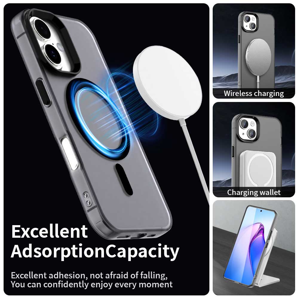 For Magsafe Magnetic Wireless Charging Case For iPhone 11 12 13 14 15 16 Pro Max 16 Plus 16E Matte Candy Color Shockproof Cover