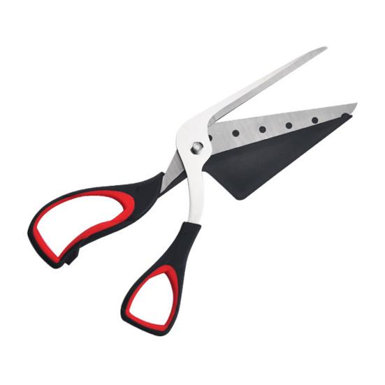 Yousheng Pizza Scissors, Non-Stick Pizza Scissors with Firm Grip Base, Food Grade Stainless Steel Pizza Cutter, Multifunctional Food Slicer & Pizza