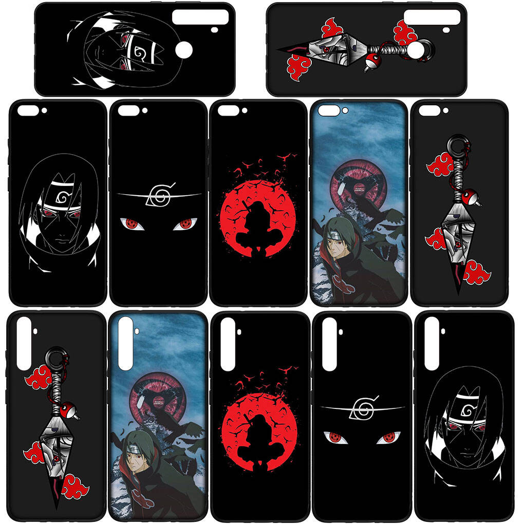 Phone Case for iPhone 17 15 16 Plus Redmi Note 14 12 11 13 Pro Max Huawei P30 P20 Lite OPPO A60 A40 A80 A18 A16 A54 Akatsuki Anime Itachi Naruto Cover