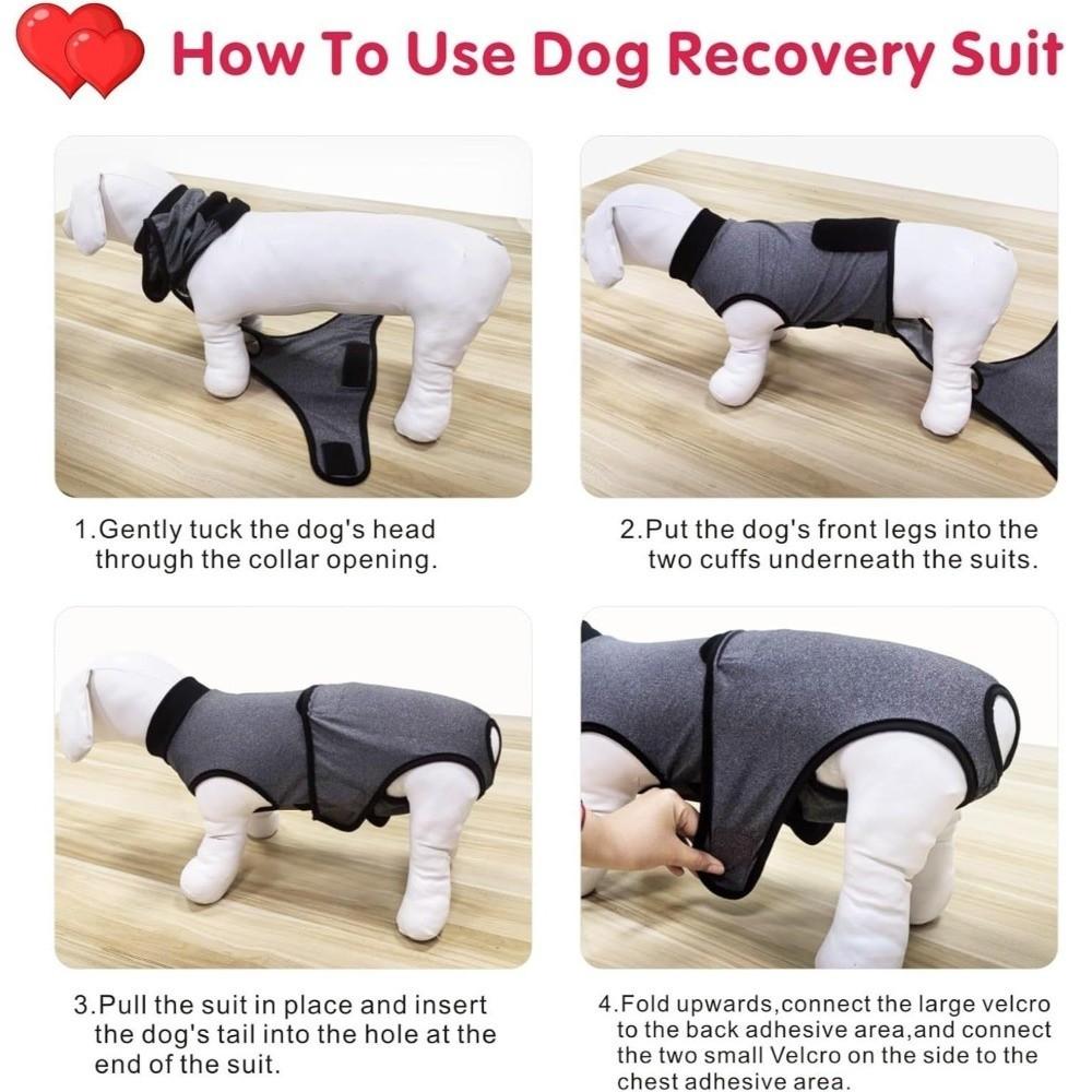 Elastic Dog Recovery Suit Breathable Pet Sterilization Suit Dog Physiological Pants  Weaning Period