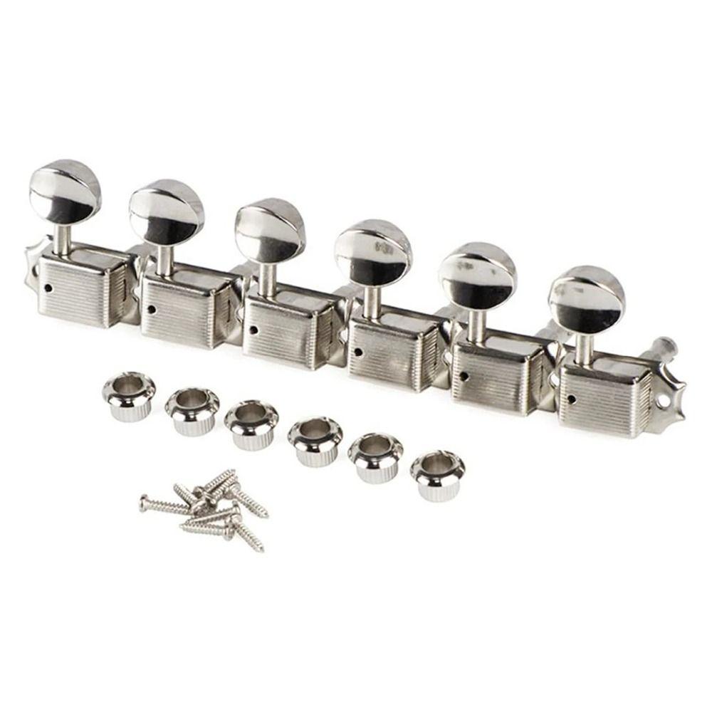1Set 6-Pack Tuning Key Pegs 6-in-Line Combination Tool Guitar String Knob Guitar Accessories