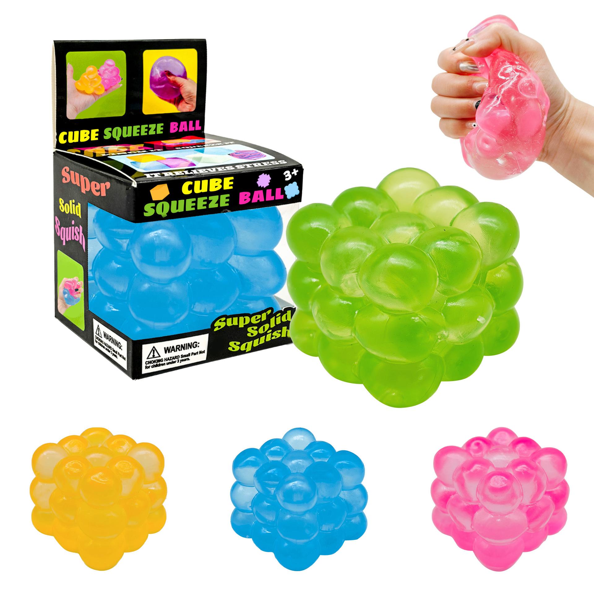 

Festive 1-4Pcs 3D Candy Cube, Soft Kneading Squeeze Sensory Gadget, Portable Decompression Toy, Holiday Relaxation Gift