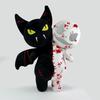 25cm Cartoon Anime Halloween The Nightmare Before Christmas Horror Pumpkin Skeleton Composite Plush Doll Toy Children Kids Gift