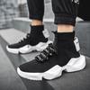 2024 Herrenstiefel Strickobermaterial Atmungsaktive Sportschuhe Socken Turnschuhe Herrenschuhe High Top Laufschuhe