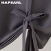 1PC NAPEARL Módní a minimalistický jednobarevný polyesterový vláknitý závěs s krátkým závěsem Dekorativní závěs kuchyňských dvířek