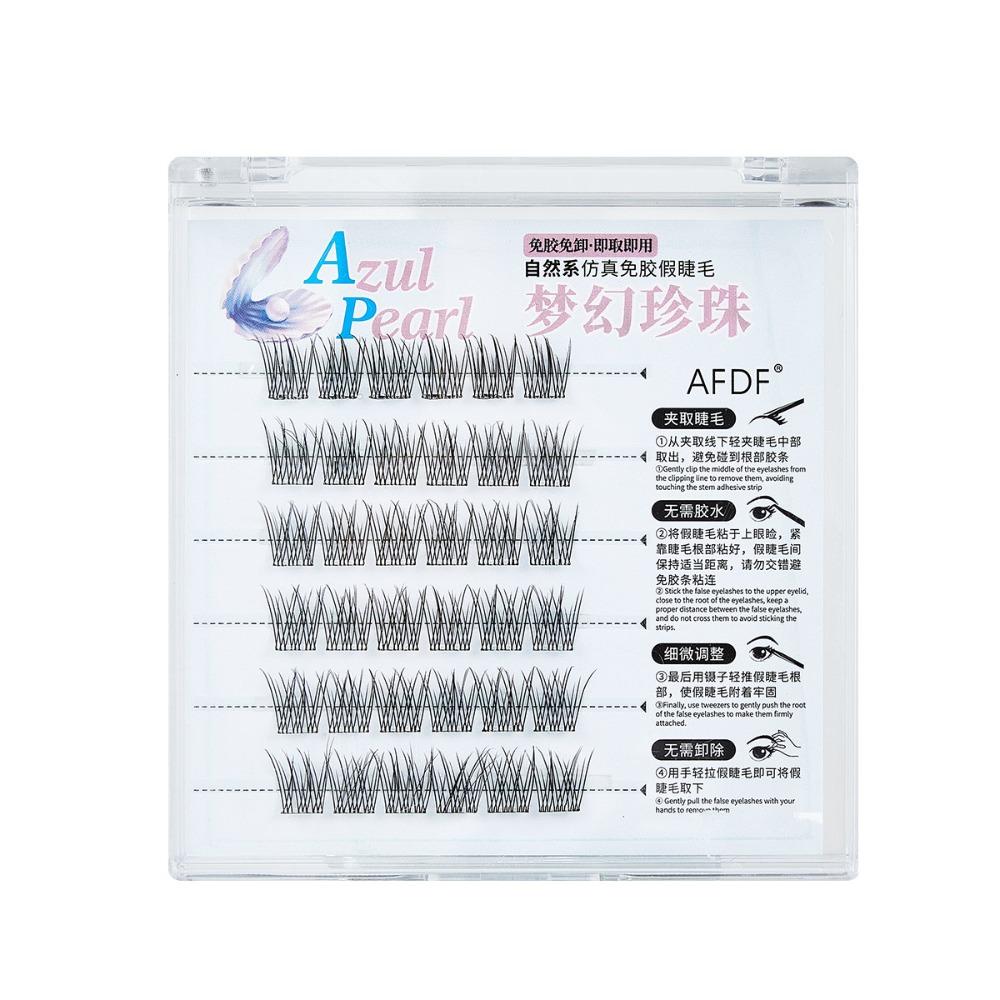 DIY Self-adhesive False Eyelashes Clusters Segmented Eyelashes Bundles Glue-Free Fake Lashes  Party