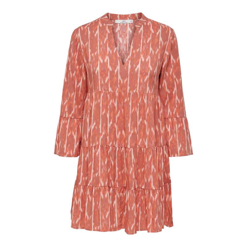 

Женское платье миди с принтом трэвис и рукавами 7/8 JACQUELINE DE YONG