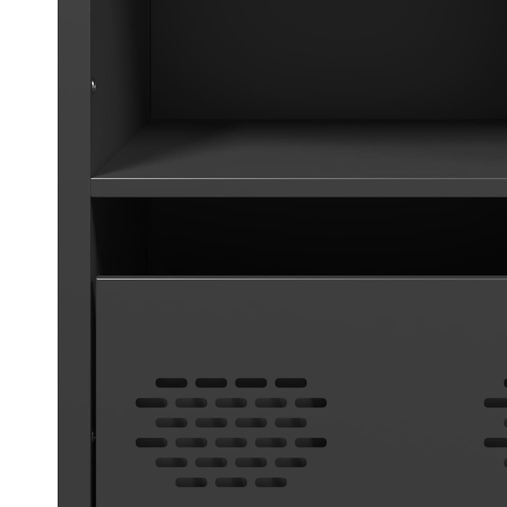 Highboard Black 35x39x103.5 Cm Steel