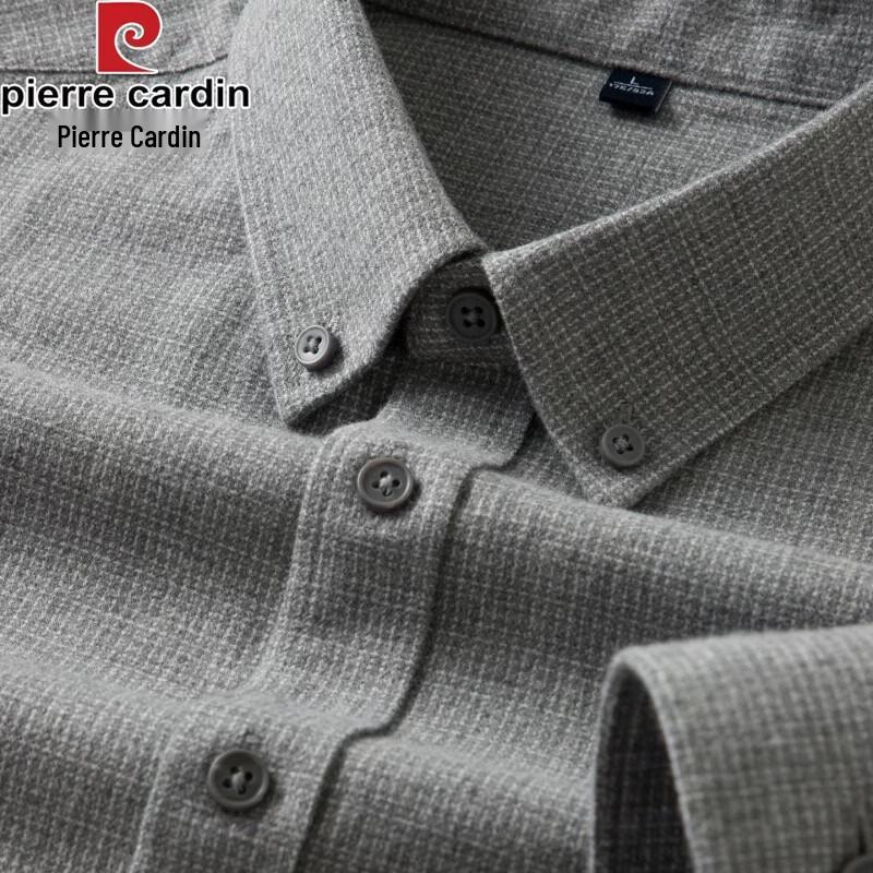 Pierre Cardin Men's Brushed Business Casual Long Sleeve Shirt