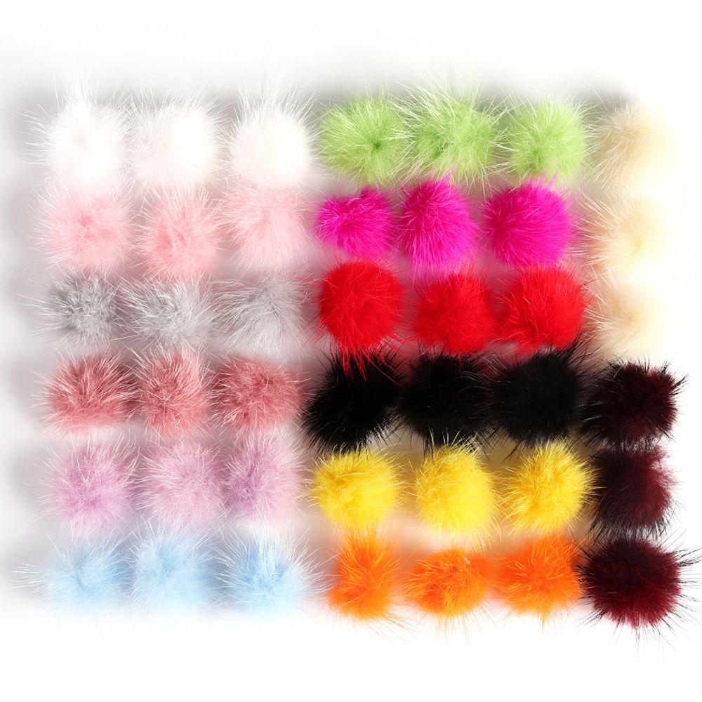 Manicure Tools Magnetic Nail Pom Poms Nail Ball With Base Nail Art Fluffy Pom DIY Nail Decoration