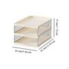 Desktop File Organizer Document Holder for Desk Newspaper Files Shelves Rack Letter Tray