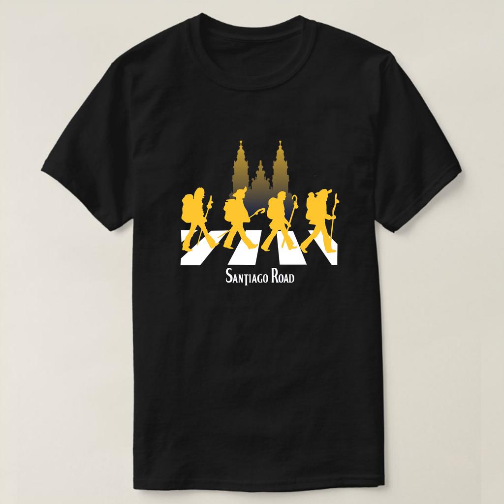 Divertente T-shirt Ispirazione Abbey Road Strada di Santiago Manica Corta Casual 100% Cotone Girocollo T-shirt da Uomo Taglia S-3XL