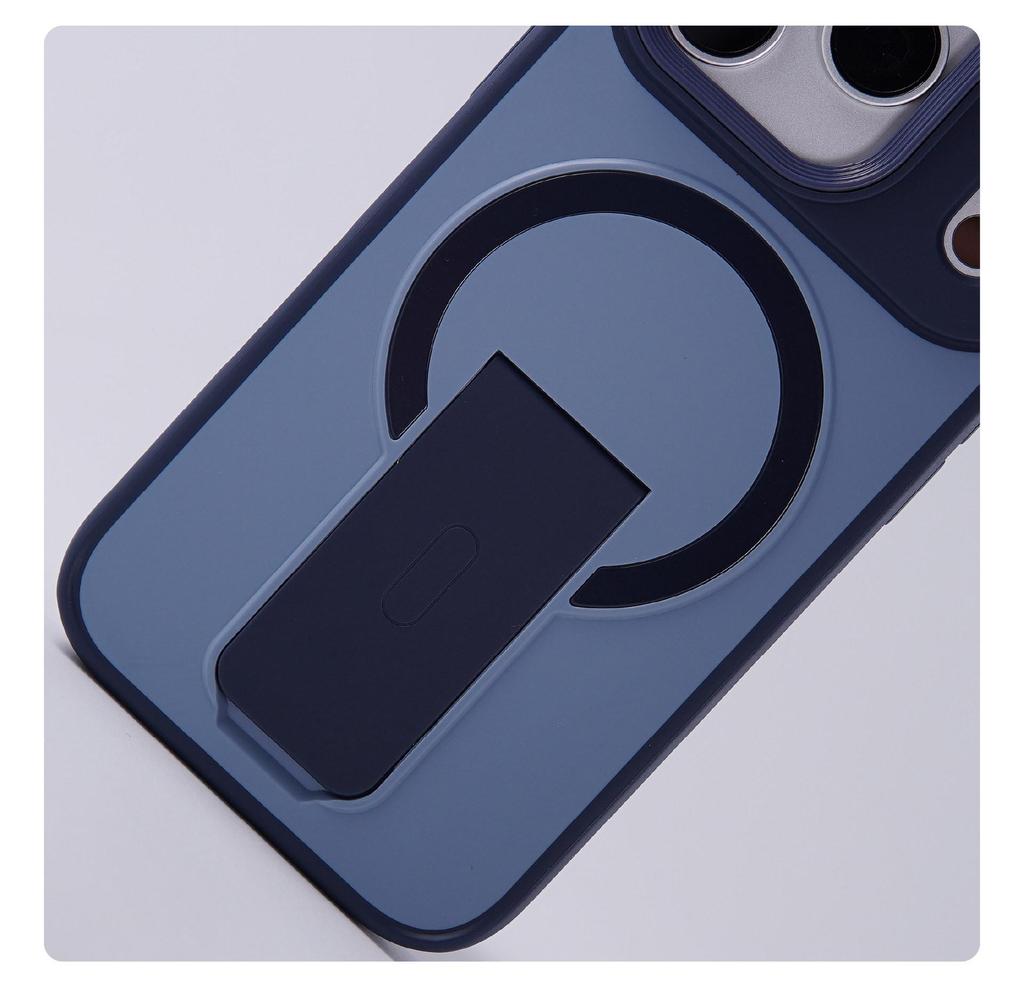 iPhone 17 Pro Max Magnetic Stand Case: Skin Feel, Drop-Proof, Full Coverage, Compatible with iPhone 16